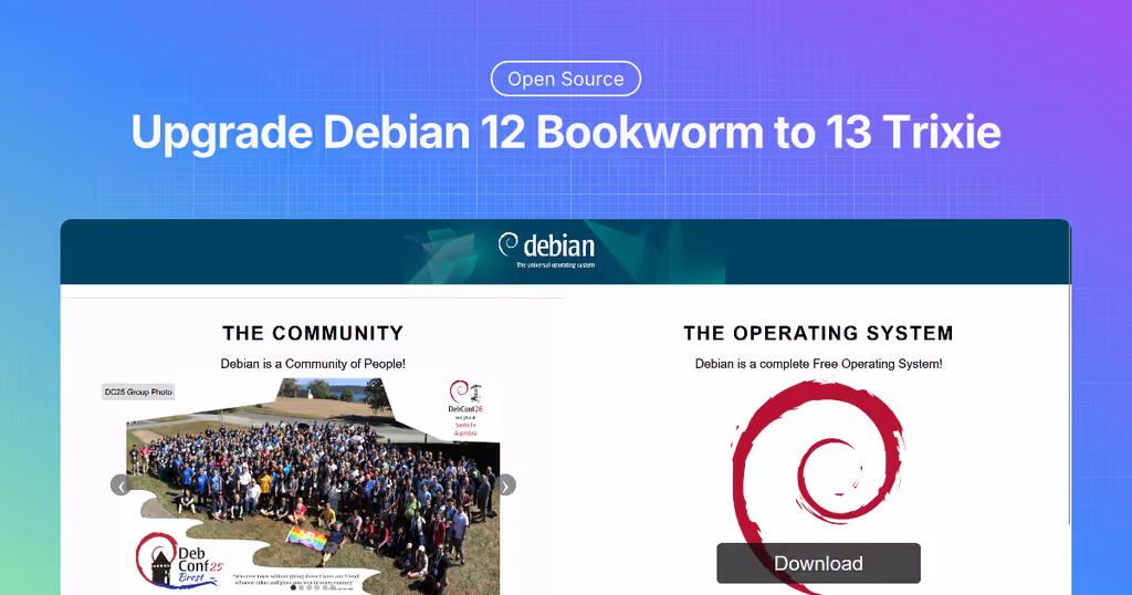 How to Upgrade from Debian 12 Bookworm to Debian 13 Trixie