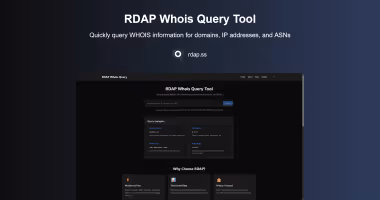RDAP.SS - A Modern Whois Lookup Site Powered by the RDAP Protocol